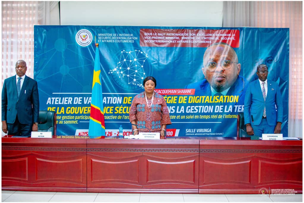 Gouvernance numérique : la RDC mise sur le numérique pour moderniser la gestion des informations sécuritaires