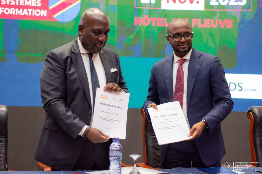 RDC : Africa Digital Academy et l’Agence pour le Développement du Numérique nouent un partenariat pour la formation numérique de 100.000 agents publics