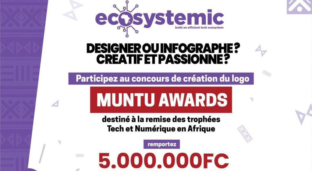 Concours logo Muntu Awards : “Plus que 6 logos retenus pour 5 millions de FC”