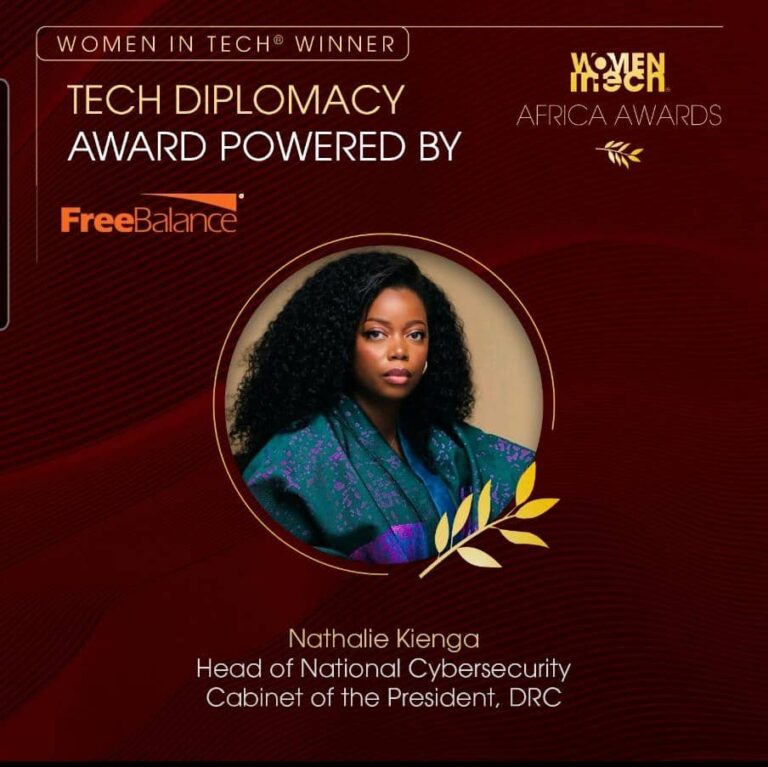 Nathalie Kienga : la RDC brille à l’échelle africaine avec un prix « tech diplomatie »