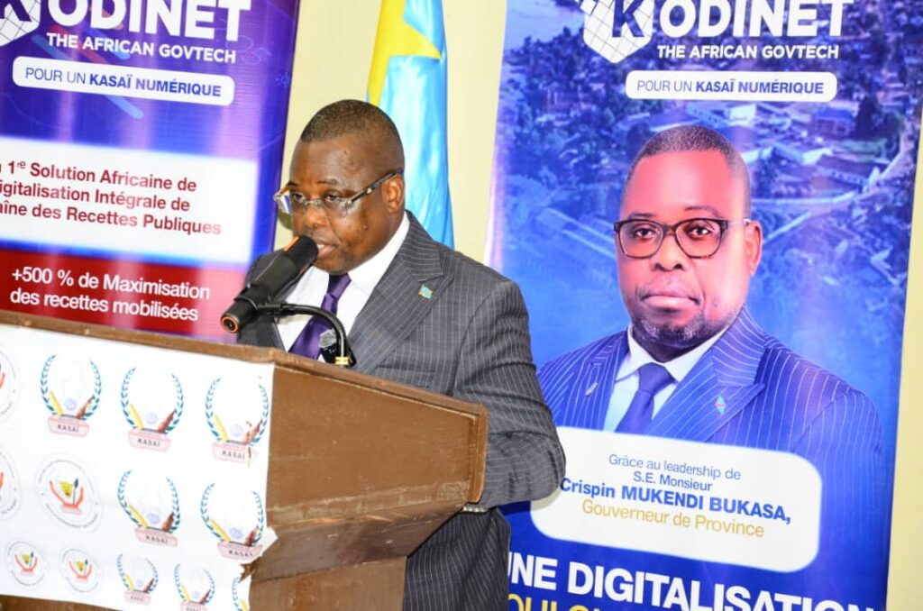 Kasaï : le Gouverneur Crispin Mukendi lance officiellement la digitalisation des recettes publiques provinciales