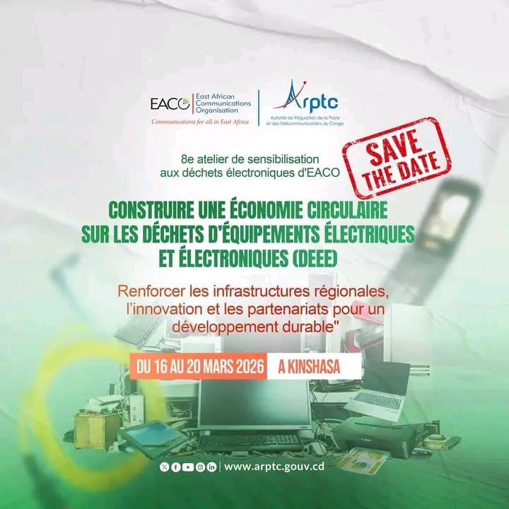 RDC : Kinshasa accueille le 8ᵉ atelier régional de l’EACO sur les déchets électroniques
